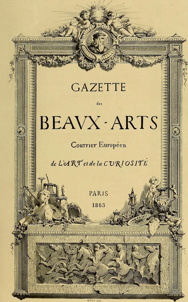 An illustration from Gazette des beaux-arts, 1859, leaf 8