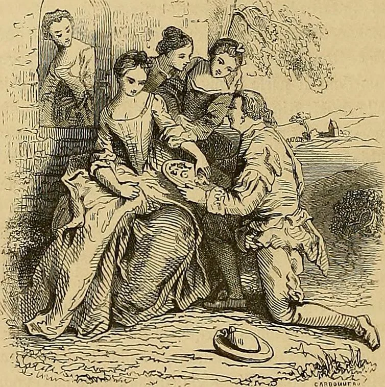 An illustration from Gazette des beaux-arts, 1859, leaf 108