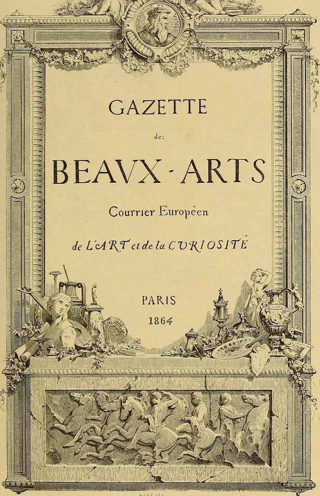 An illustration from Gazette des beaux-arts, 1859, leaf 9