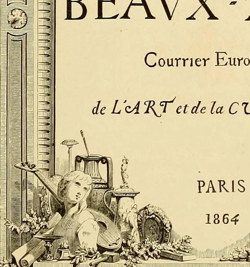 An illustration from Gazette des beaux-arts, 1859, leaf 8