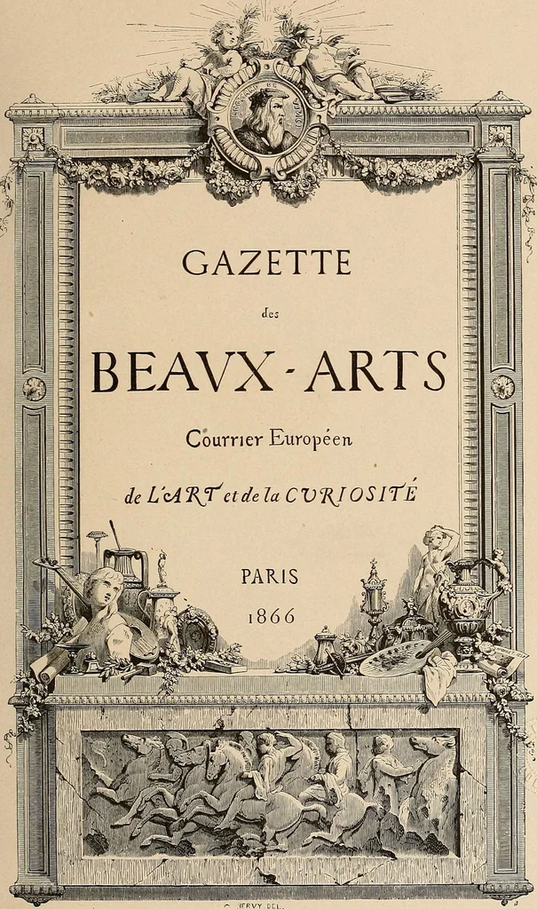 An illustration from Gazette des beaux-arts, 1859, leaf 7