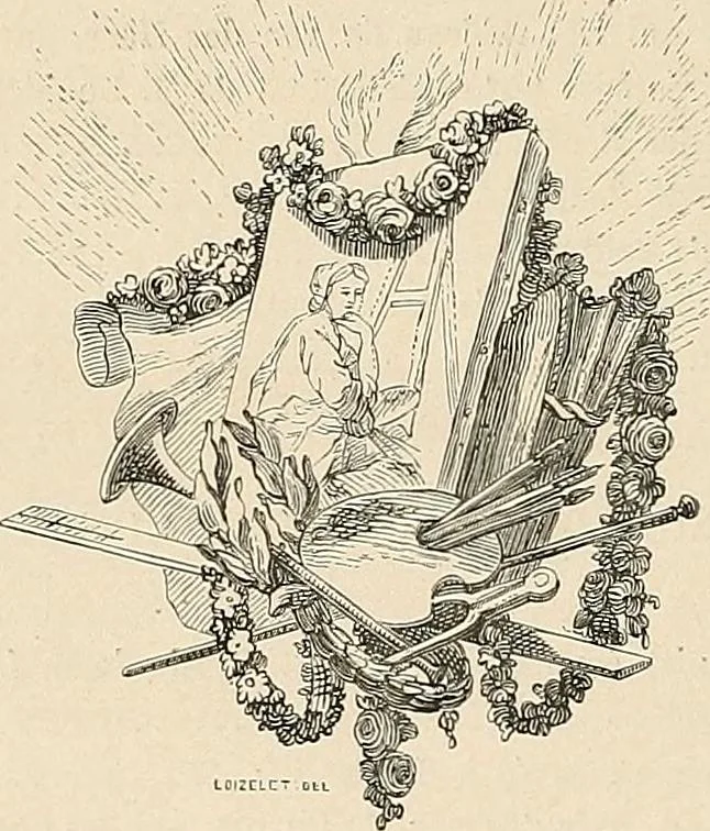 An illustration from Gazette des beaux-arts, 1859, leaf 632