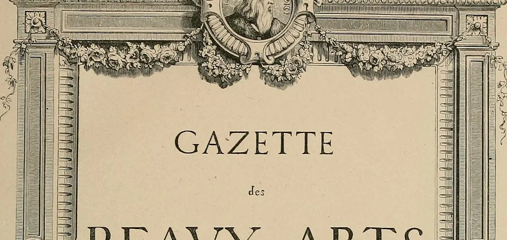 An illustration from Gazette des beaux-arts, 1859, leaf 7