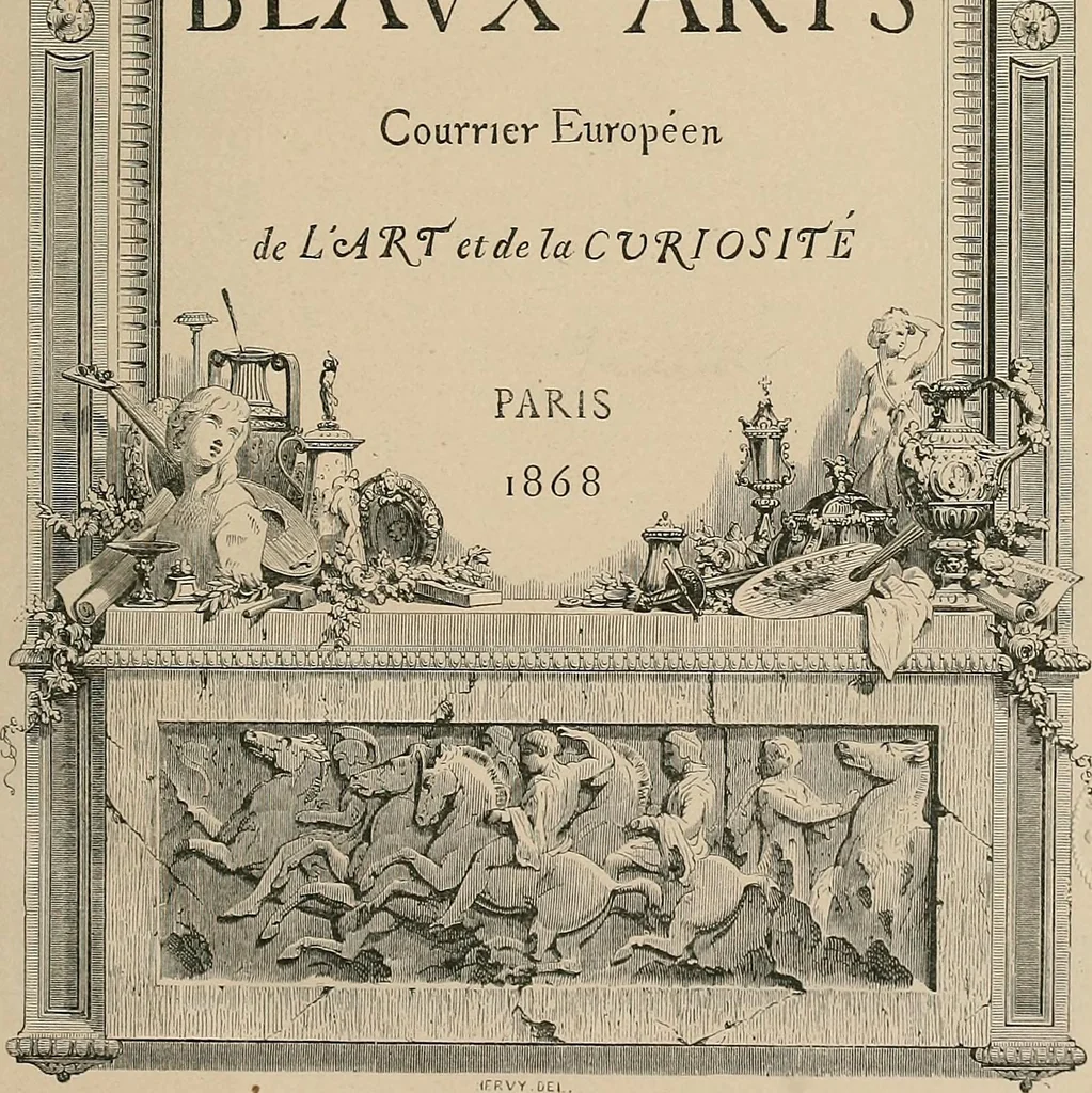 An illustration from Gazette des beaux-arts, 1859, leaf 7