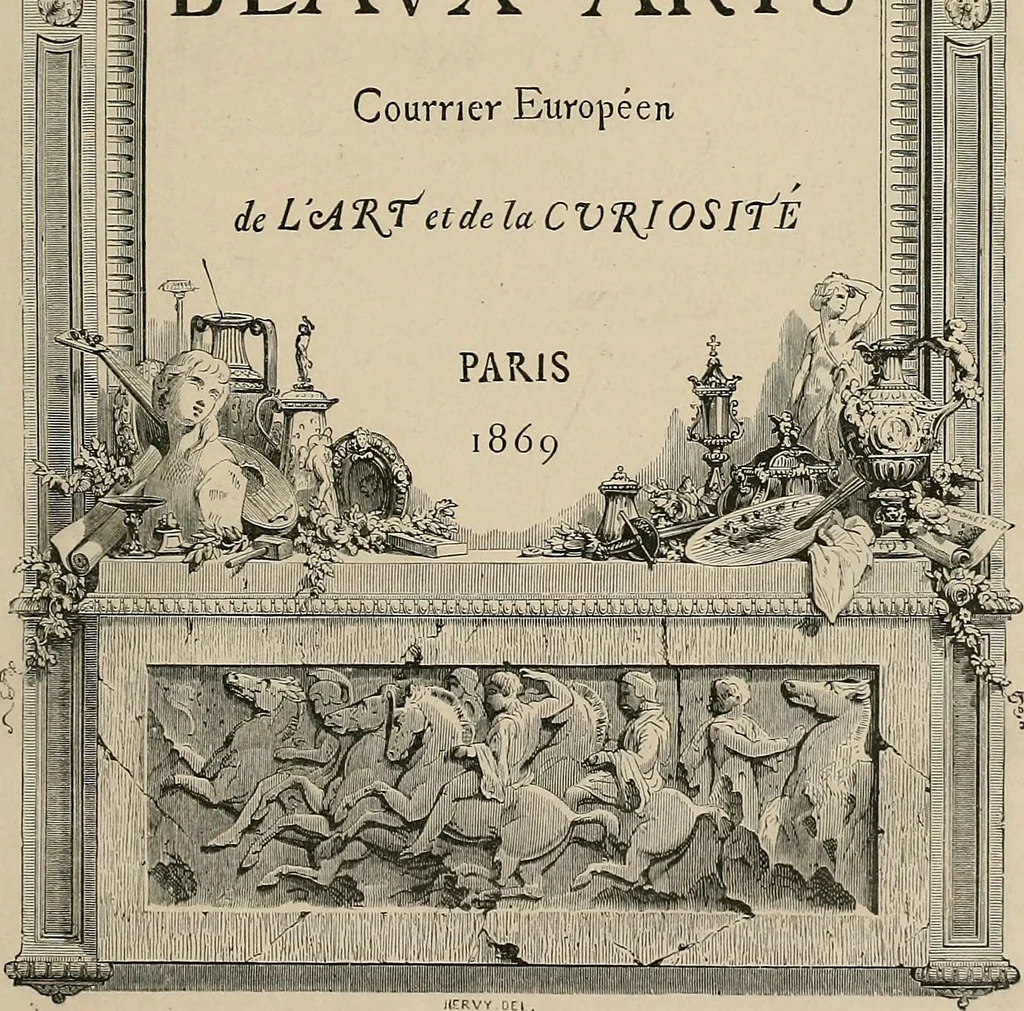 An illustration from Gazette des beaux-arts, 1859, leaf 9