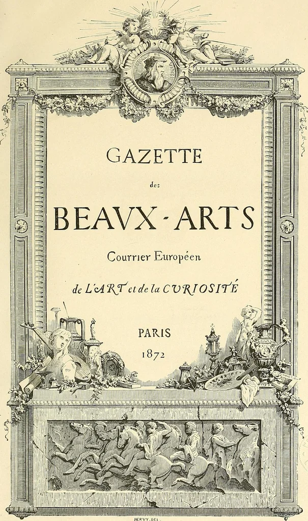 An illustration from Gazette des beaux-arts, 1859, leaf 8
