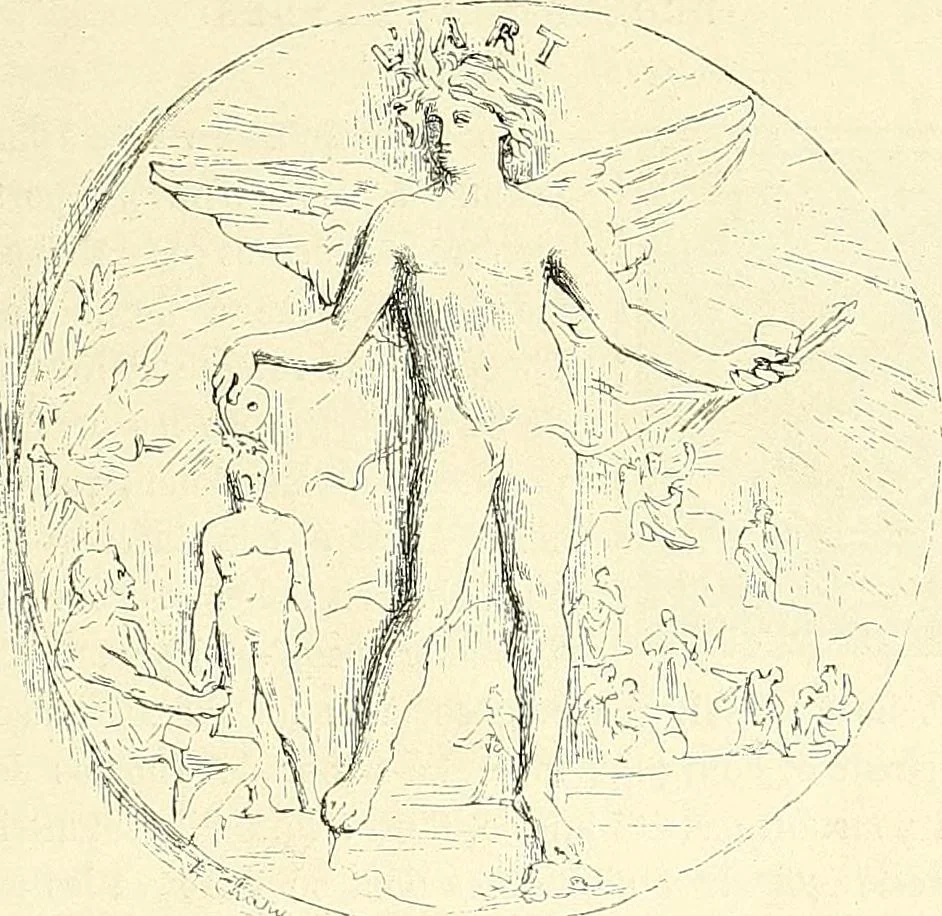 An illustration from Gazette des beaux-arts, 1859, leaf 112