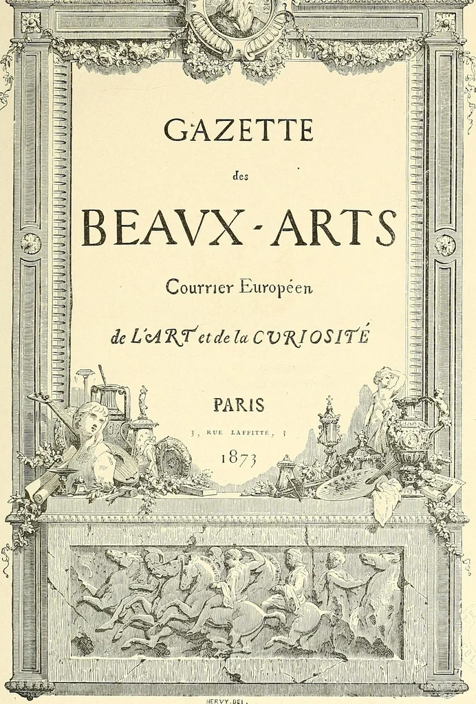 An illustration from Gazette des beaux-arts, 1859, leaf 8