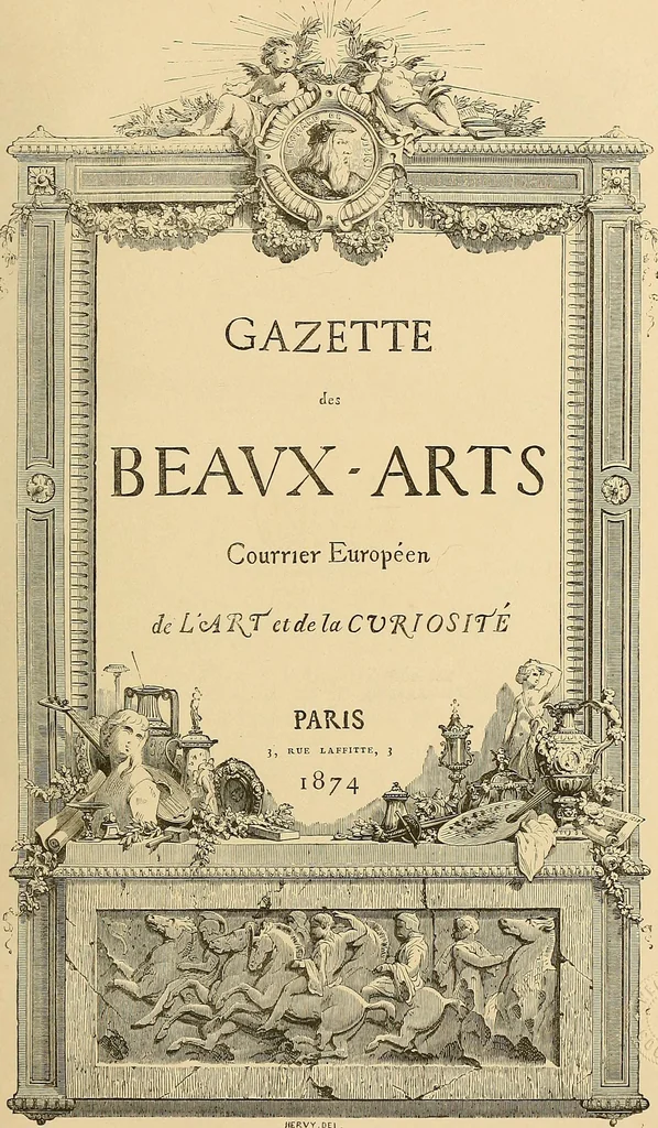 An illustration from Gazette des beaux-arts, 1859, leaf 8