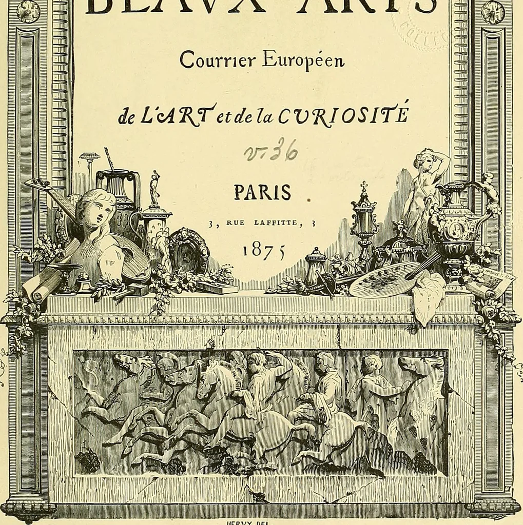 An illustration from Gazette des beaux-arts, 1859, leaf 7