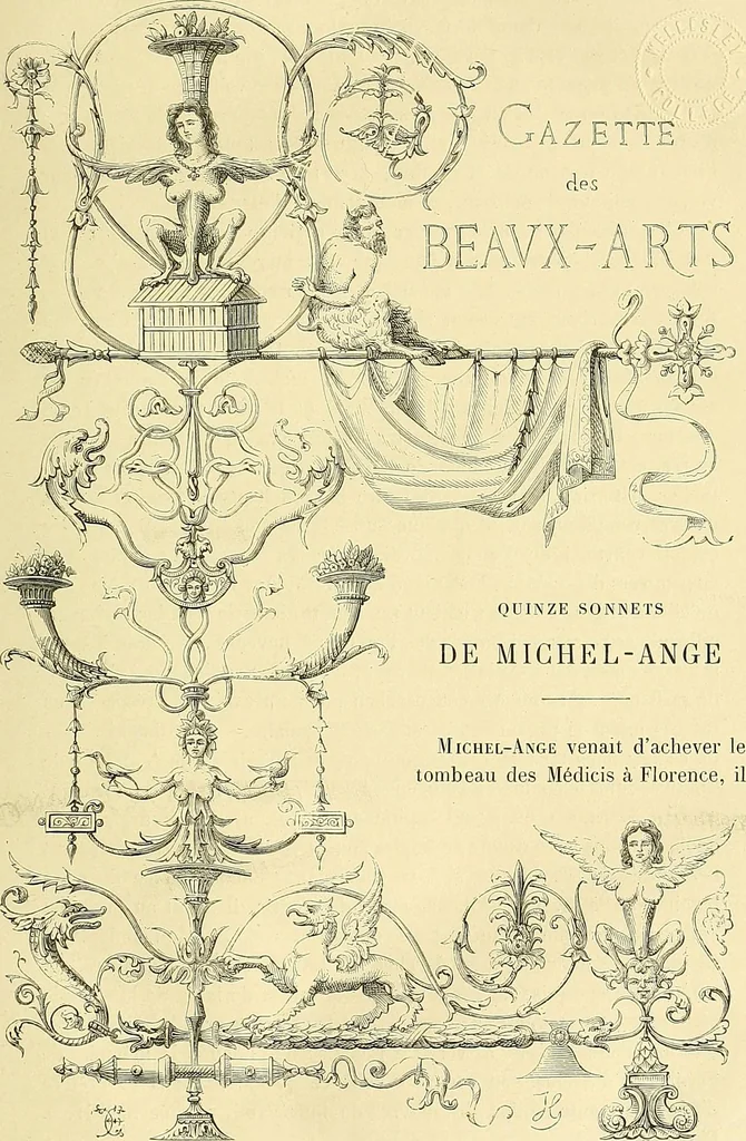 An illustration from Gazette des beaux-arts, 1859, leaf 9