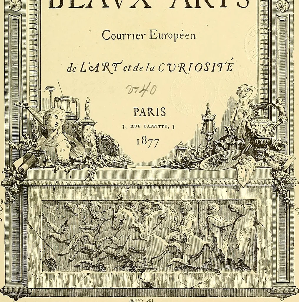 An illustration from Gazette des beaux-arts, 1859, leaf 9