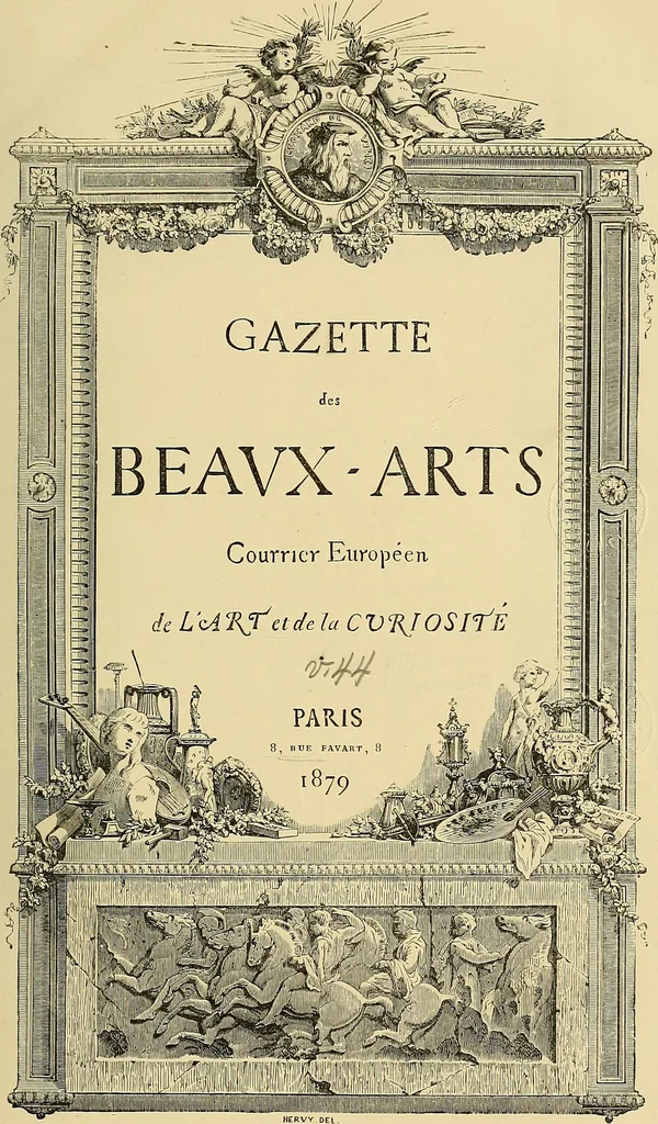 An illustration from Gazette des beaux-arts, 1859, leaf 9