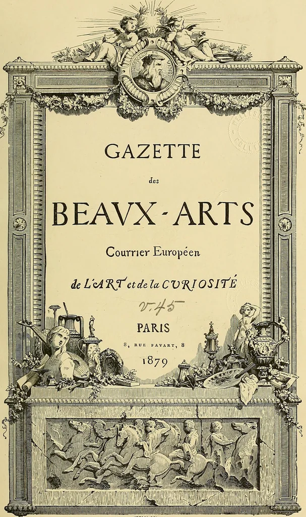 An illustration from Gazette des beaux-arts, 1859, leaf 10