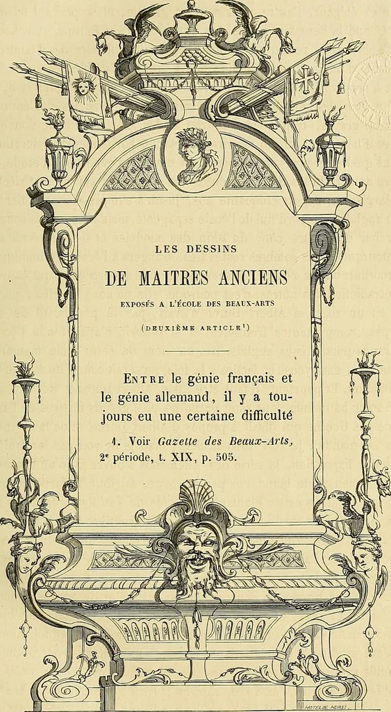 An illustration from Gazette des beaux-arts, 1859, leaf 12