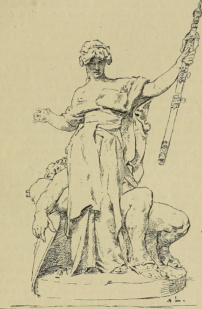 An illustration from Gazette des beaux-arts, 1859, leaf 593