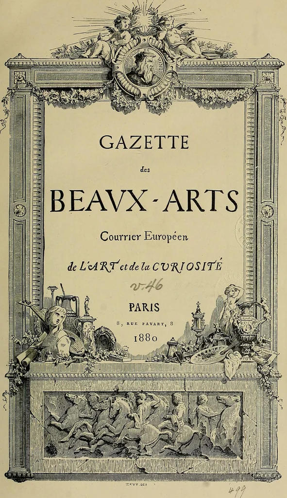 An illustration from Gazette des beaux-arts, 1859, leaf 7