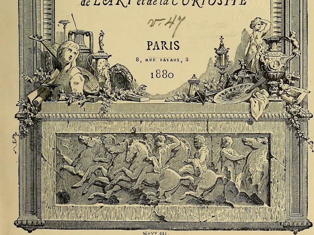 An illustration from Gazette des beaux-arts, 1859, leaf 9