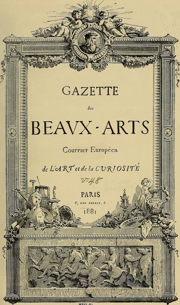 An illustration from Gazette des beaux-arts, 1859, leaf 9