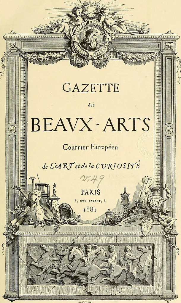 An illustration from Gazette des beaux-arts, 1859, leaf 9