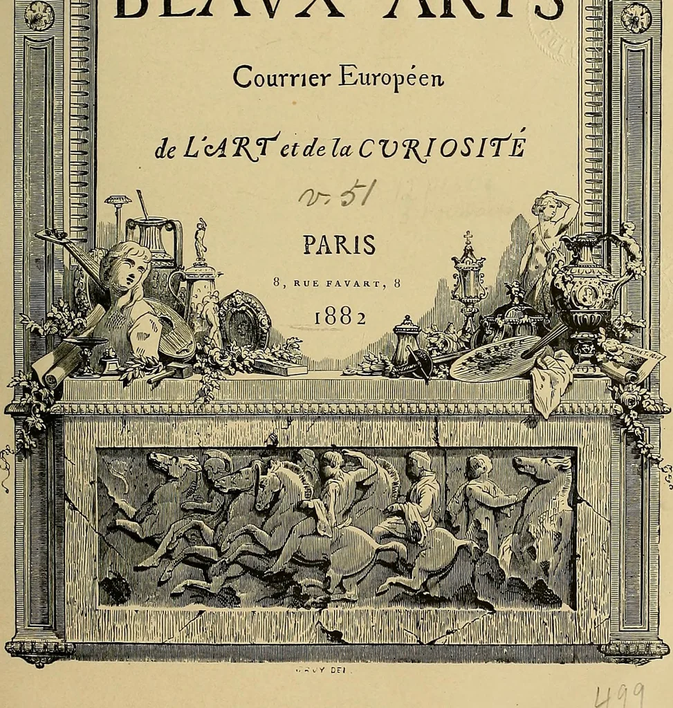 An illustration from Gazette des beaux-arts, 1859, leaf 9