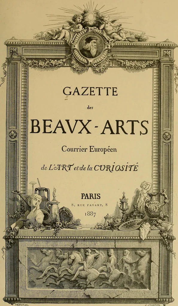 An illustration from Gazette des beaux-arts, 1859, leaf 8