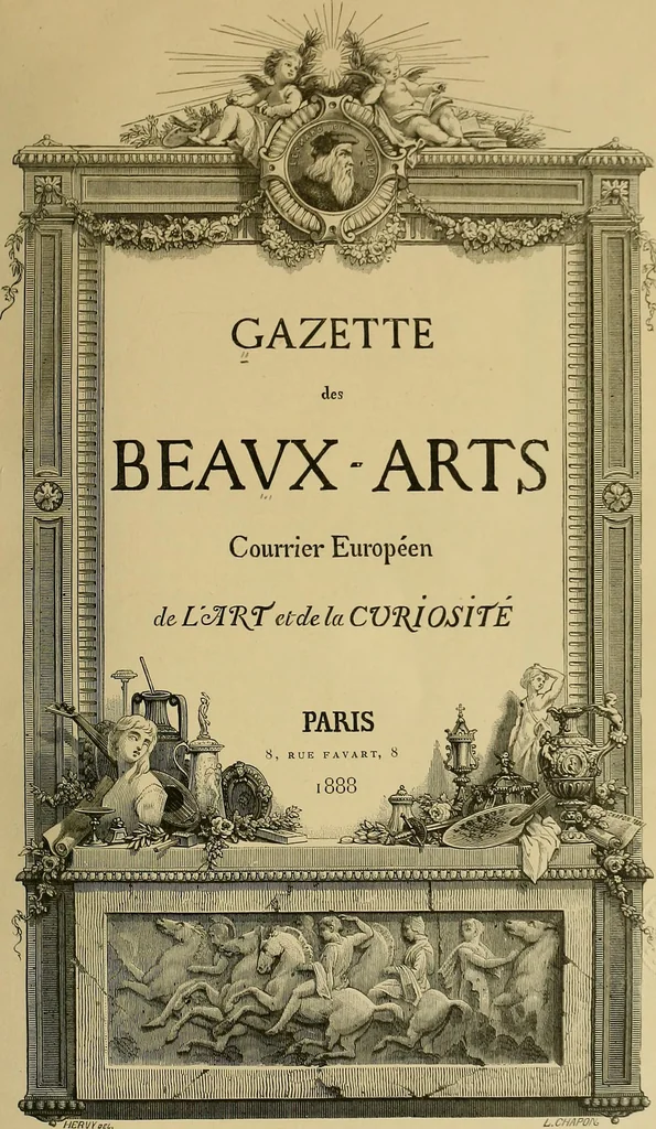 An illustration from Gazette des beaux-arts, 1859, leaf 8