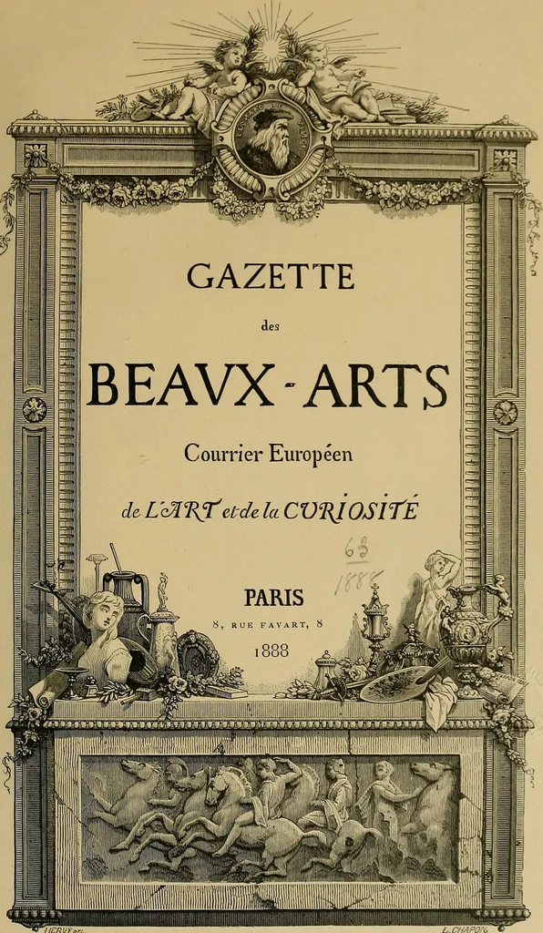 An illustration from Gazette des beaux-arts, 1859, leaf 8