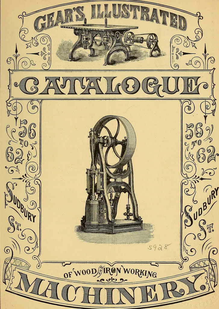 An illustration from Gear's illustrated catalogue of wood and iron working machinery, 1872, leaf 11