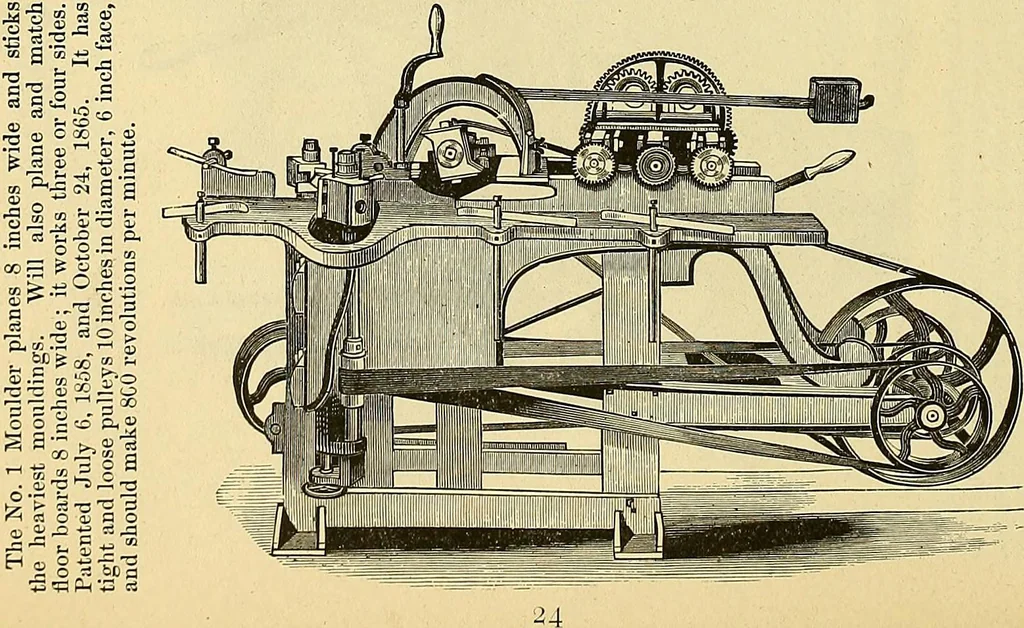 An illustration from Gear's illustrated catalogue of wood and iron working machinery, 1872, leaf 34