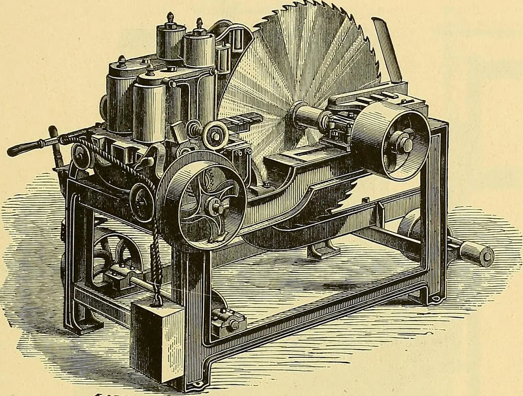 An illustration from Gear's illustrated catalogue of wood and iron working machinery, 1872, leaf 73