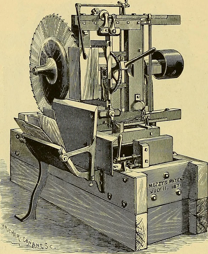 An illustration from Gear's illustrated catalogue of wood and iron working machinery, 1872, leaf 74