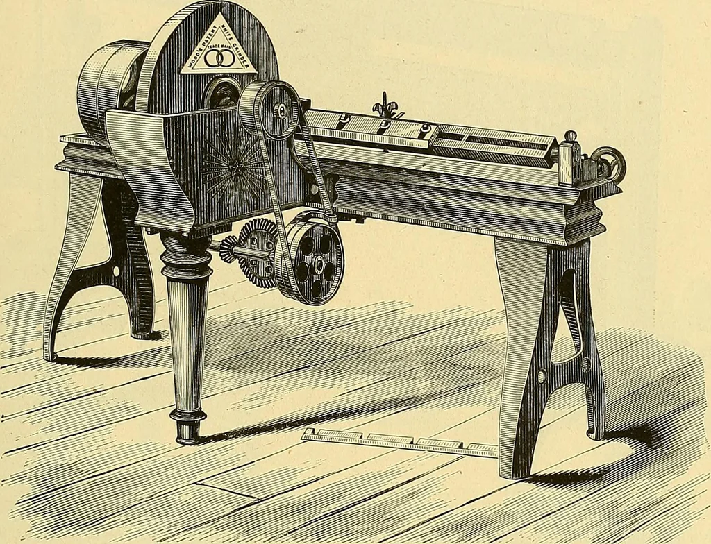 An illustration from Gear's illustrated catalogue of wood and iron working machinery, 1872, leaf 91