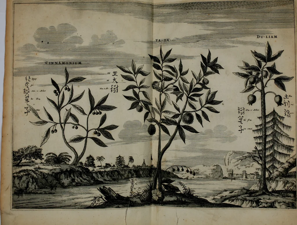 An illustration from Gedenkwaerdig bedryf der Nederlandsche Oost-Indische maetschappye, op de kuste en in het keizerrijk van Taising of Sina: behelzende het tweede gezandschap aen den onder-koning Singlamong en veldheer Taising Lipoui; door Jan van Kampen en Konstantyn Nobel. Vervolgt met een verhael van het voorgevallen des jaers zestien hondert drie ein vier en zestig, op de kust van Sina, en ontrent d'eilanden Tayowan, Formosa, Ay en Quemuy, onder 't gezag van Balthasar Bort: en het derde gezandschap aen Konchy, Tartarsche keizer van Sina en Oost-Tartarye: onder beleit van Zijne Ed. Pieter van Hoorn. Beneffens een beschryving van geheel Sina. Verciert doorgaens met verscheide kopere platen, 1670, leaf 901