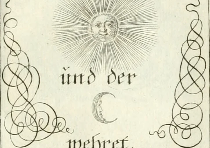 An illustration from Geistliche Herzens-Einbildungen inn zweihundert und fünfzig biblischen Figur-Sprüchen angedeutet : allen andächtige[n] Herze[n], u. der Tugent-Liebenden Jugent, zu einer Gottseligen Belustigung, auch denen Einfältigen, zu einer anmuthigen Vorstellung, unschweren Ergreiffung, und nuzlichen Fassung, auss allen canonischen Büchern der H. Schrifft ..., 1688, leaf 100