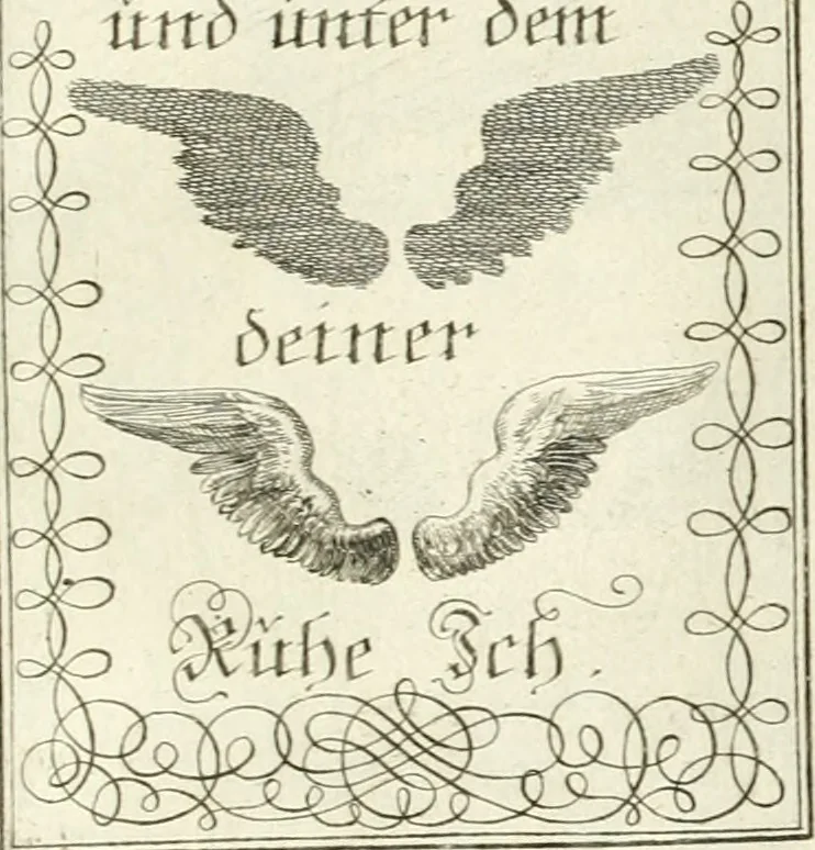 An illustration from Geistliche Herzens-Einbildungen inn zweihundert und fünfzig biblischen Figur-Sprüchen angedeutet : allen andächtige[n] Herze[n], u. der Tugent-Liebenden Jugent, zu einer Gottseligen Belustigung, auch denen Einfältigen, zu einer anmuthigen Vorstellung, unschweren Ergreiffung, und nuzlichen Fassung, auss allen canonischen Büchern der H. Schrifft ..., 1688, leaf 104