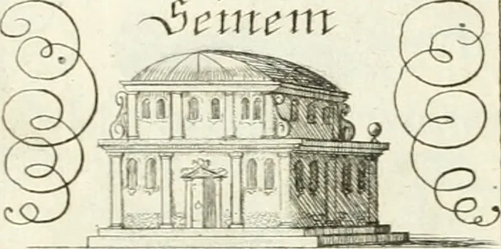 An illustration from Geistliche Herzens-Einbildungen inn zweihundert und fünfzig biblischen Figur-Sprüchen angedeutet : allen andächtige[n] Herze[n], u. der Tugent-Liebenden Jugent, zu einer Gottseligen Belustigung, auch denen Einfältigen, zu einer anmuthigen Vorstellung, unschweren Ergreiffung, und nuzlichen Fassung, auss allen canonischen Büchern der H. Schrifft ..., 1688, leaf 118