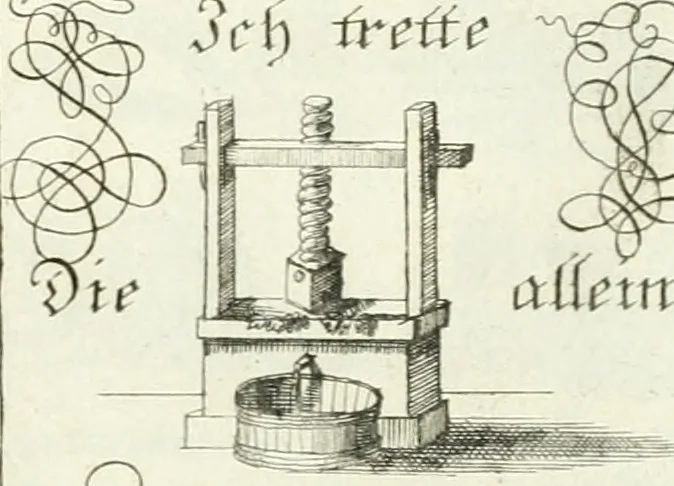 An illustration from Geistliche Herzens-Einbildungen inn zweihundert und fünfzig biblischen Figur-Sprüchen angedeutet : allen andächtige[n] Herze[n], u. der Tugent-Liebenden Jugent, zu einer Gottseligen Belustigung, auch denen Einfältigen, zu einer anmuthigen Vorstellung, unschweren Ergreiffung, und nuzlichen Fassung, auss allen canonischen Büchern der H. Schrifft ..., 1688, leaf 118