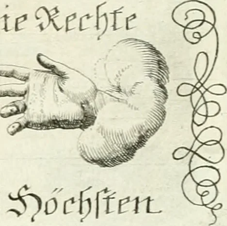 An illustration from Geistliche Herzens-Einbildungen inn zweihundert und fünfzig biblischen Figur-Sprüchen angedeutet : allen andächtige[n] Herze[n], u. der Tugent-Liebenden Jugent, zu einer Gottseligen Belustigung, auch denen Einfältigen, zu einer anmuthigen Vorstellung, unschweren Ergreiffung, und nuzlichen Fassung, auss allen canonischen Büchern der H. Schrifft ..., 1688, leaf 128
