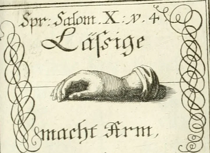 An illustration from Geistliche Herzens-Einbildungen inn zweihundert und fünfzig biblischen Figur-Sprüchen angedeutet : allen andächtige[n] Herze[n], u. der Tugent-Liebenden Jugent, zu einer Gottseligen Belustigung, auch denen Einfältigen, zu einer anmuthigen Vorstellung, unschweren Ergreiffung, und nuzlichen Fassung, auss allen canonischen Büchern der H. Schrifft ..., 1688, leaf 146