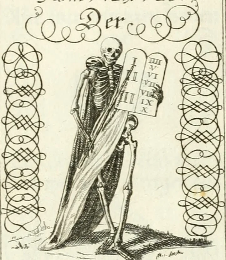 An illustration from Geistliche Herzens-Einbildungen inn zweihundert und fünfzig biblischen Figur-Sprüchen angedeutet : allen andächtige[n] Herze[n], u. der Tugent-Liebenden Jugent, zu einer Gottseligen Belustigung, auch denen Einfältigen, zu einer anmuthigen Vorstellung, unschweren Ergreiffung, und nuzlichen Fassung, auss allen canonischen Büchern der H. Schrifft ..., 1688, leaf 152