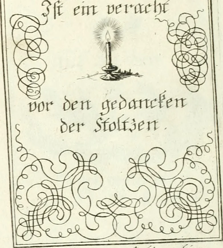 An illustration from Geistliche Herzens-Einbildungen inn zweihundert und fünfzig biblischen Figur-Sprüchen angedeutet : allen andächtige[n] Herze[n], u. der Tugent-Liebenden Jugent, zu einer Gottseligen Belustigung, auch denen Einfältigen, zu einer anmuthigen Vorstellung, unschweren Ergreiffung, und nuzlichen Fassung, auss allen canonischen Büchern der H. Schrifft ..., 1688, leaf 162