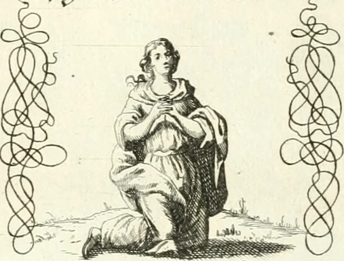 An illustration from Geistliche Herzens-Einbildungen inn zweihundert und fünfzig biblischen Figur-Sprüchen angedeutet : allen andächtige[n] Herze[n], u. der Tugent-Liebenden Jugent, zu einer Gottseligen Belustigung, auch denen Einfältigen, zu einer anmuthigen Vorstellung, unschweren Ergreiffung, und nuzlichen Fassung, auss allen canonischen Büchern der H. Schrifft ..., 1688, leaf 164