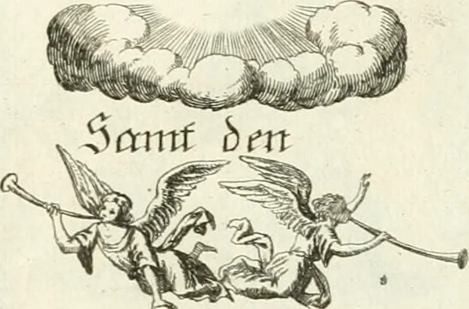 An illustration from Geistliche Herzens-Einbildungen inn zweihundert und fünfzig biblischen Figur-Sprüchen angedeutet : allen andächtige[n] Herze[n], u. der Tugent-Liebenden Jugent, zu einer Gottseligen Belustigung, auch denen Einfältigen, zu einer anmuthigen Vorstellung, unschweren Ergreiffung, und nuzlichen Fassung, auss allen canonischen Büchern der H. Schrifft ..., 1688, leaf 168