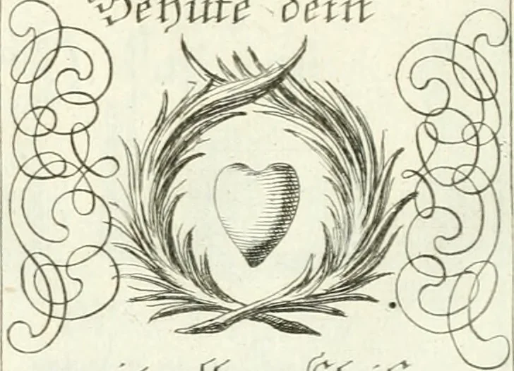 An illustration from Geistliche Herzens-Einbildungen inn zweihundert und fünfzig biblischen Figur-Sprüchen angedeutet : allen andächtige[n] Herze[n], u. der Tugent-Liebenden Jugent, zu einer Gottseligen Belustigung, auch denen Einfältigen, zu einer anmuthigen Vorstellung, unschweren Ergreiffung, und nuzlichen Fassung, auss allen canonischen Büchern der H. Schrifft ..., 1688, leaf 172