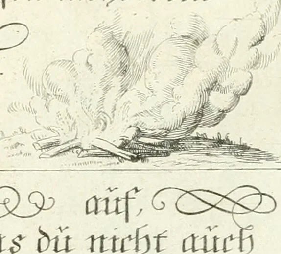 An illustration from Geistliche Herzens-Einbildungen inn zweihundert und fünfzig biblischen Figur-Sprüchen angedeutet : allen andächtige[n] Herze[n], u. der Tugent-Liebenden Jugent, zu einer Gottseligen Belustigung, auch denen Einfältigen, zu einer anmuthigen Vorstellung, unschweren Ergreiffung, und nuzlichen Fassung, auss allen canonischen Büchern der H. Schrifft ..., 1688, leaf 176