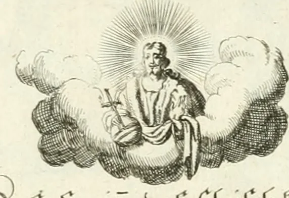 An illustration from Geistliche Herzens-Einbildungen inn zweihundert und fünfzig biblischen Figur-Sprüchen angedeutet : allen andächtige[n] Herze[n], u. der Tugent-Liebenden Jugent, zu einer Gottseligen Belustigung, auch denen Einfältigen, zu einer anmuthigen Vorstellung, unschweren Ergreiffung, und nuzlichen Fassung, auss allen canonischen Büchern der H. Schrifft ..., 1688, leaf 184