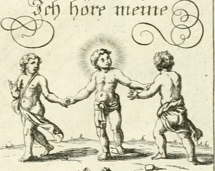 An illustration from Geistliche Herzens-Einbildungen inn zweihundert und fünfzig biblischen Figur-Sprüchen angedeutet : allen andächtige[n] Herze[n], u. der Tugent-Liebenden Jugent, zu einer Gottseligen Belustigung, auch denen Einfältigen, zu einer anmuthigen Vorstellung, unschweren Ergreiffung, und nuzlichen Fassung, auss allen canonischen Büchern der H. Schrifft ..., 1688, leaf 186