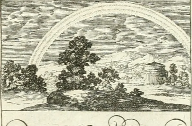 An illustration from Geistliche Herzens-Einbildungen inn zweihundert und fünfzig biblischen Figur-Sprüchen angedeutet : allen andächtige[n] Herze[n], u. der Tugent-Liebenden Jugent, zu einer Gottseligen Belustigung, auch denen Einfältigen, zu einer anmuthigen Vorstellung, unschweren Ergreiffung, und nuzlichen Fassung, auss allen canonischen Büchern der H. Schrifft ..., 1688, leaf 186