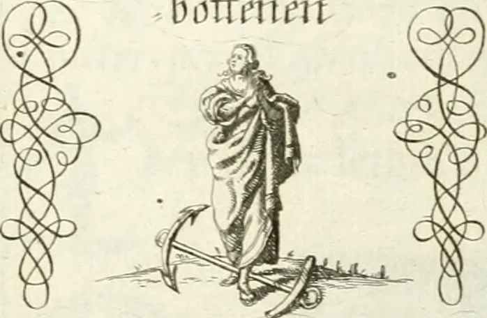 An illustration from Geistliche Herzens-Einbildungen inn zweihundert und fünfzig biblischen Figur-Sprüchen angedeutet : allen andächtige[n] Herze[n], u. der Tugent-Liebenden Jugent, zu einer Gottseligen Belustigung, auch denen Einfältigen, zu einer anmuthigen Vorstellung, unschweren Ergreiffung, und nuzlichen Fassung, auss allen canonischen Büchern der H. Schrifft ..., 1688, leaf 188